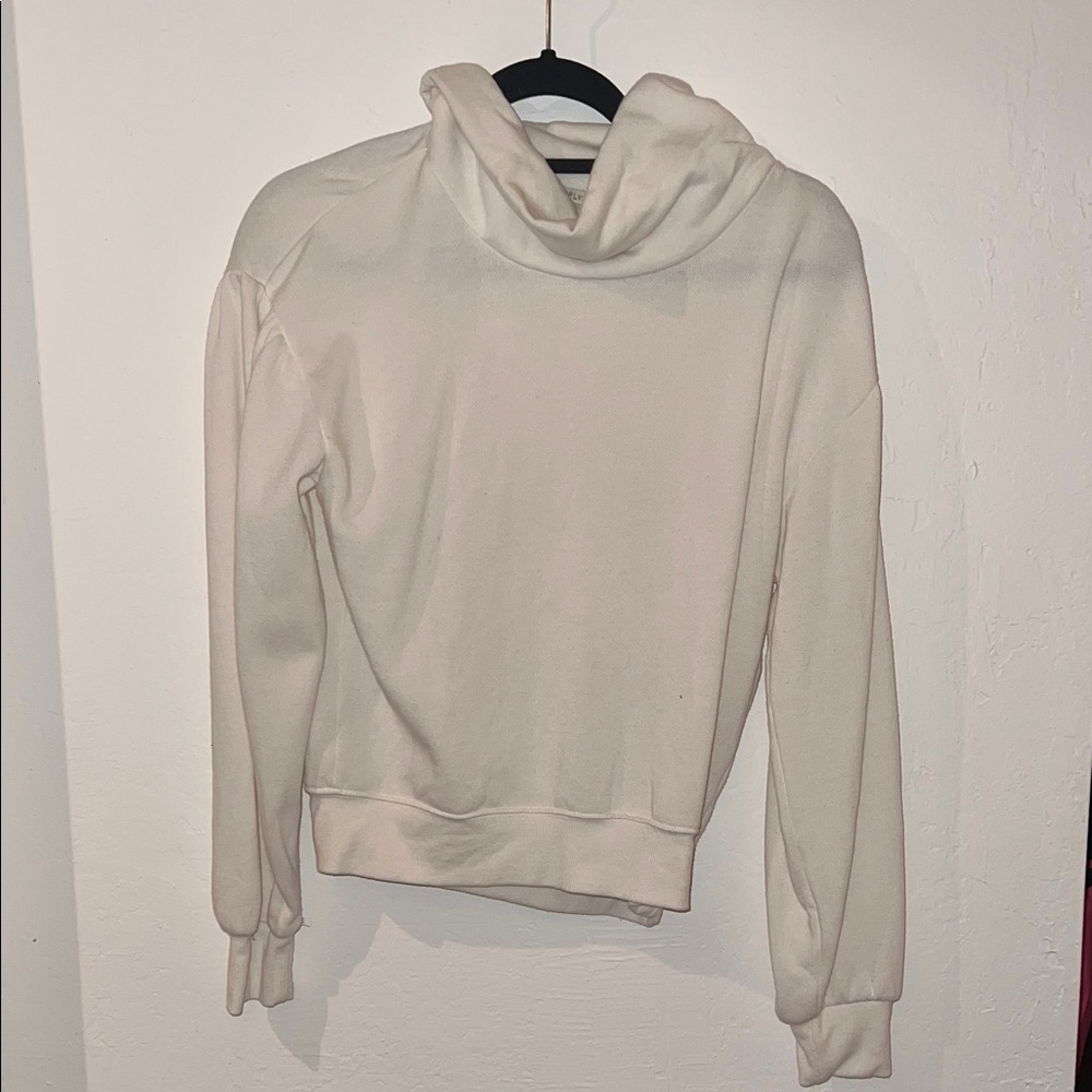 Z Supply Cream Cowl Neck Sweater